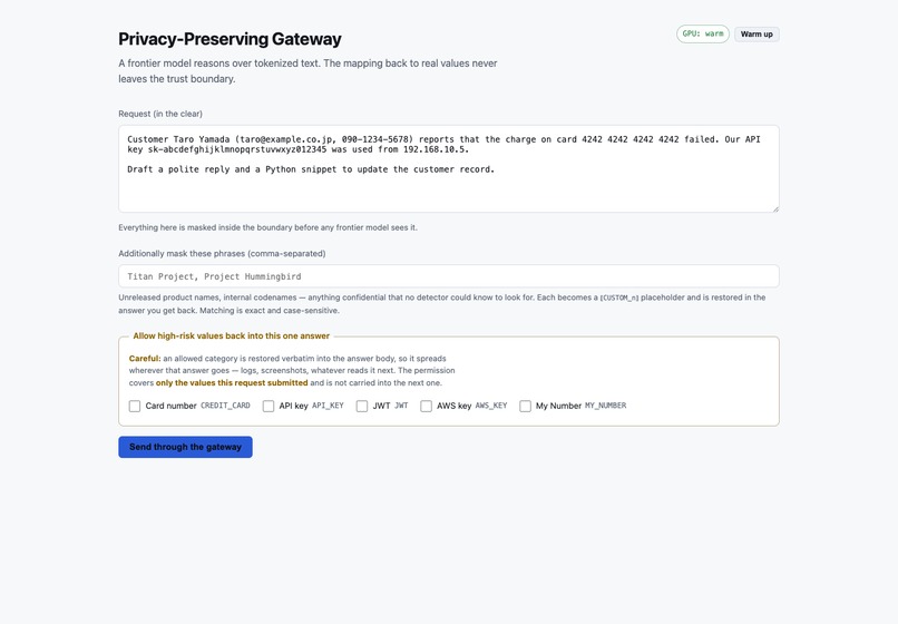 Privacy Gateway – screenshot 2