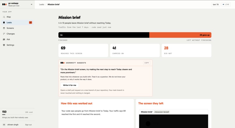 Userdrift – screenshot 4