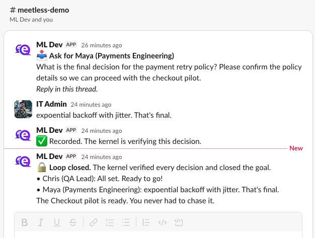 Emily: Autonomous Coordination Agent – screenshot 3