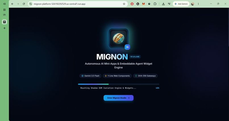 Mignon - Autonomous AI Mini-Apps & Agent Widget Engine – screenshot 3