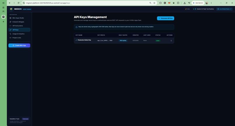 Mignon - Autonomous AI Mini-Apps & Agent Widget Engine – screenshot 4