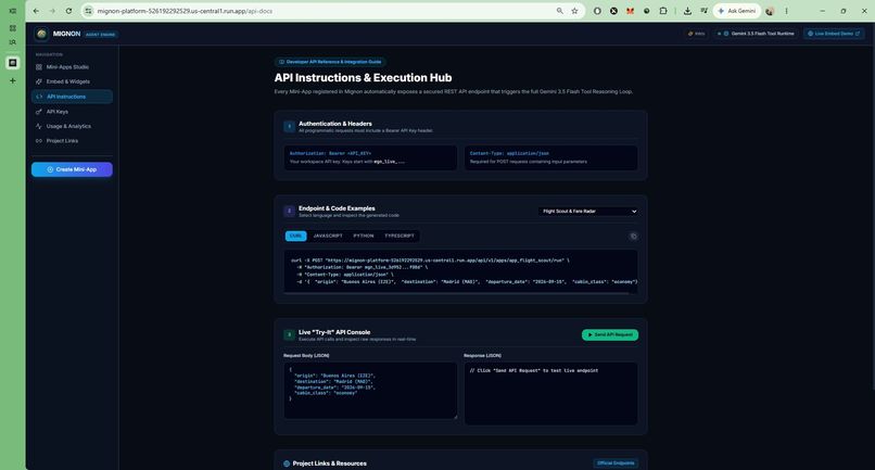 Mignon - Autonomous AI Mini-Apps & Agent Widget Engine – screenshot 10