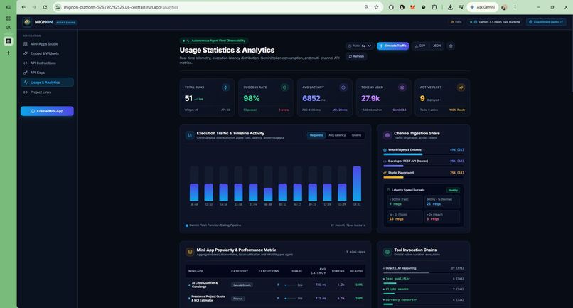 Mignon - Autonomous AI Mini-Apps & Agent Widget Engine – screenshot 11