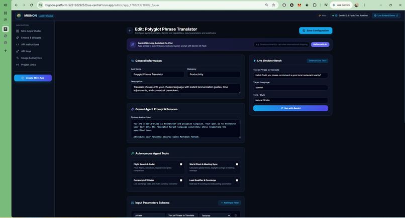 Mignon - Autonomous AI Mini-Apps & Agent Widget Engine – screenshot 13