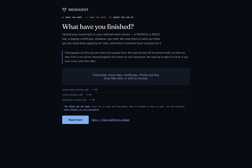 Migragent – screenshot 2