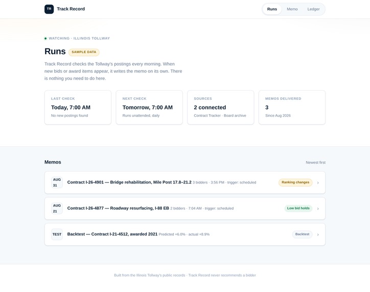 Track Record – screenshot 3