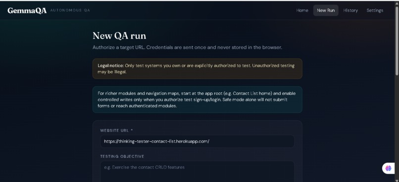 GemmaQA – screenshot 2