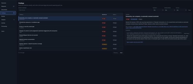 Diligence Desk – screenshot 2