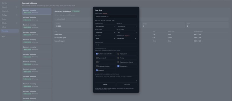 Diligence Desk – screenshot 3