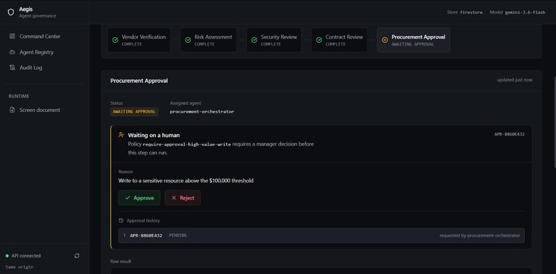 Aegis - AI Agent Governance Platform – screenshot 7
