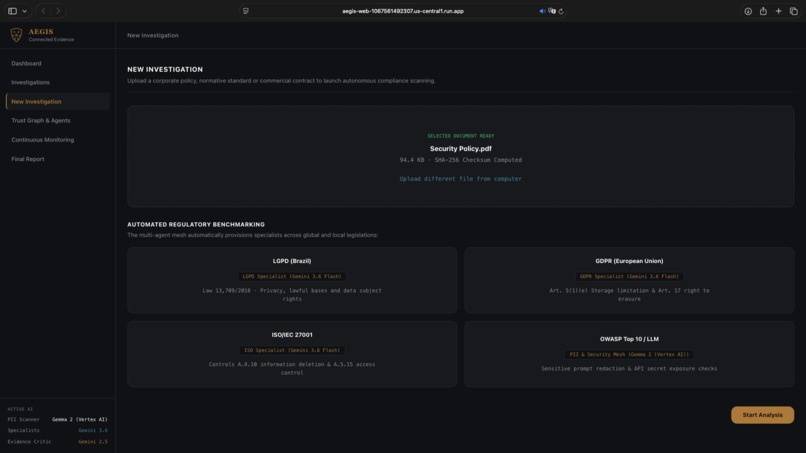 AEGIS | Autonomous Enterprise Governance Intelligence System – screenshot 2