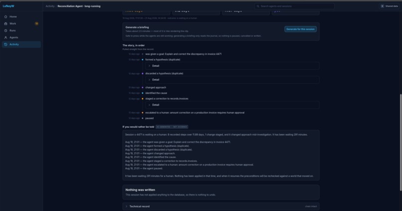 LufkeyW Agent Control Plane – screenshot 5