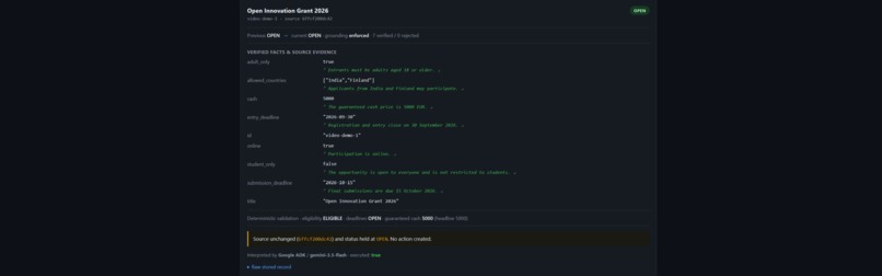 Agentic Opportunity Monitor – screenshot 2