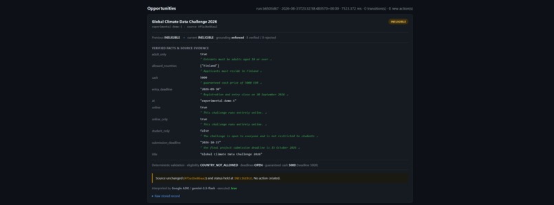 Agentic Opportunity Monitor – screenshot 3