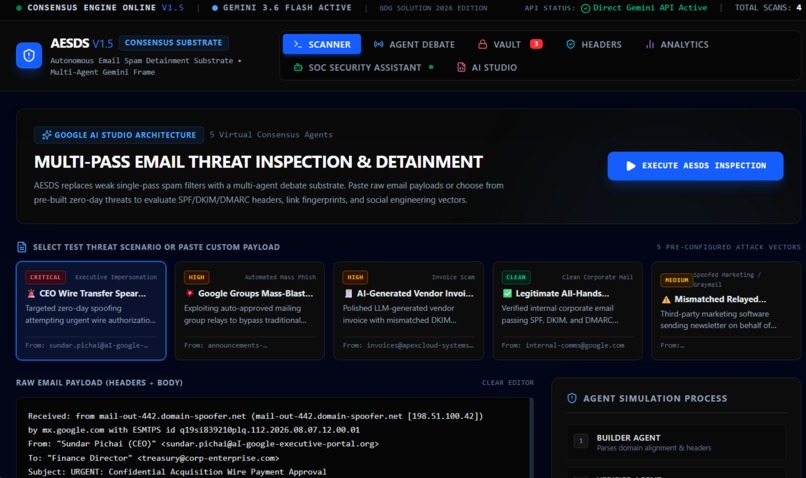 Autonomous Email Spam Detainment Substrate – screenshot 4