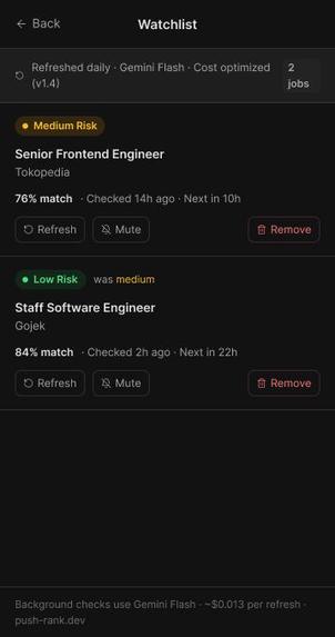 PushRank - Agentic Linkedin Jobs – screenshot 3
