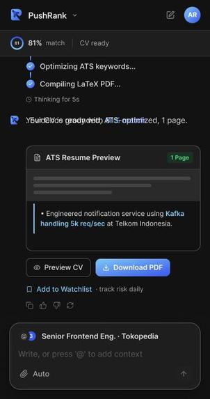 PushRank - Agentic Linkedin Jobs – screenshot 6
