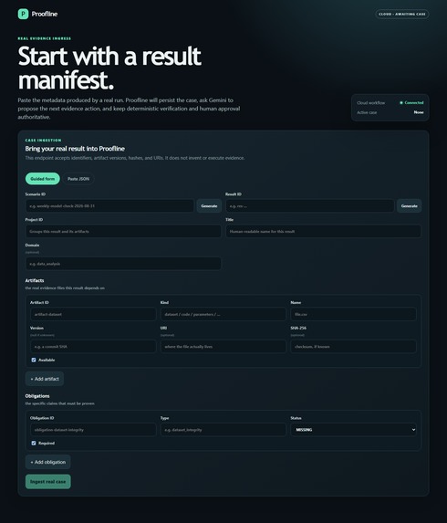 Proofline – screenshot 2