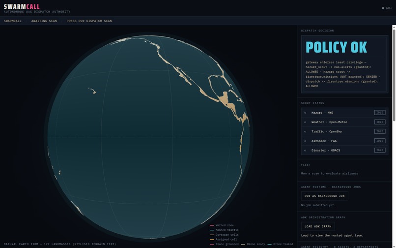SwarmCall - Governed Agent Fleet for Drone Dispatch – screenshot 3