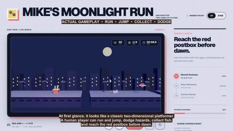 Mike the Cat’s Moonlight Run – screenshot 1