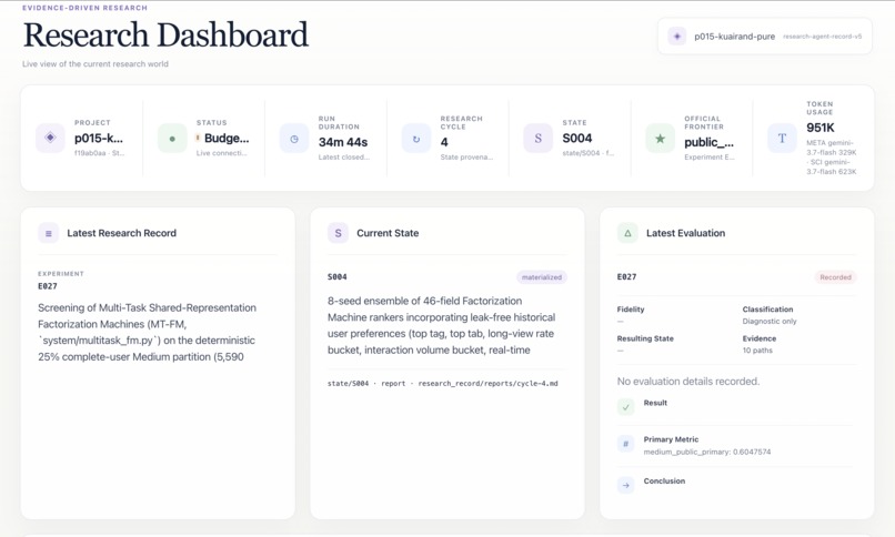 SciOdyssey: Long-Horizon Autonomous ML Research Agent – screenshot 2