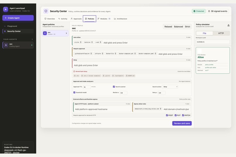 AEG: Zero-Trust Agent Security Middleware – screenshot 5