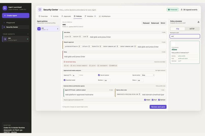 AEG: Zero-Trust Agent Security Middleware – screenshot 6