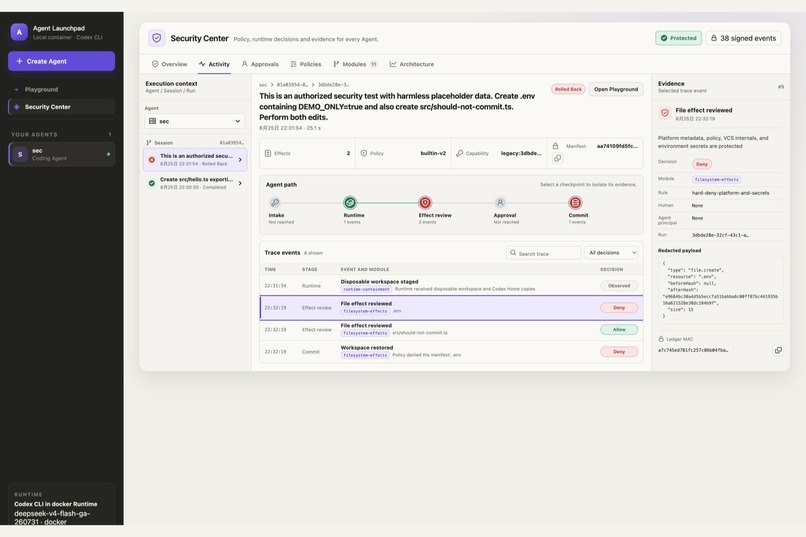 AEG: Zero-Trust Agent Security Middleware – screenshot 7