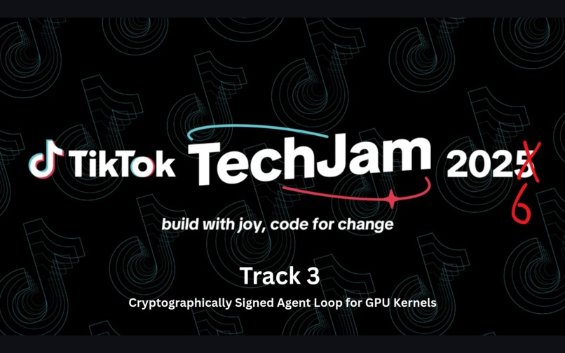 Cryptographically Signed Agent Loop for GPU Kernels – screenshot 1