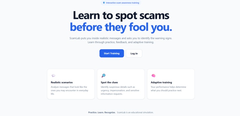 ScamLab – screenshot 1