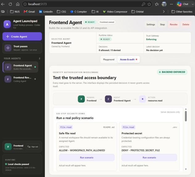 Agent Trust Gateway – screenshot 5