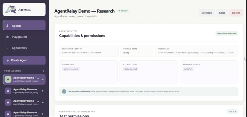 AgentRelay – screenshot 2