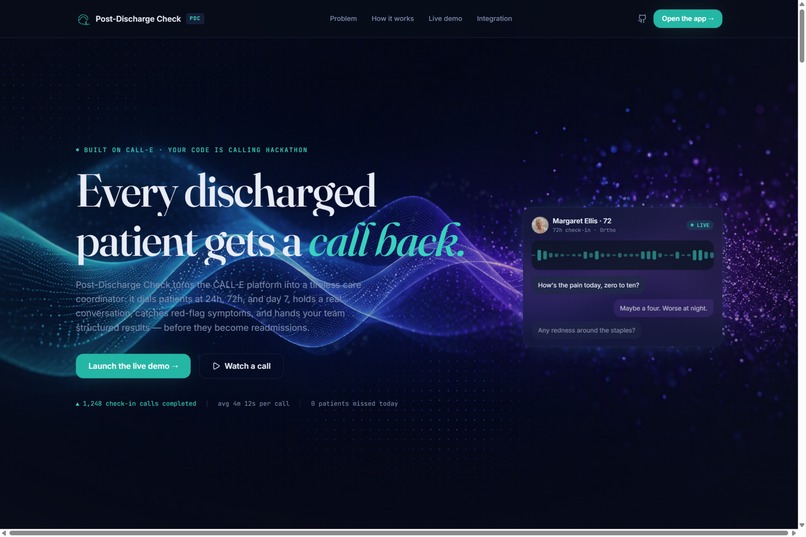 Post-Discharge Check (PDC) – screenshot 8