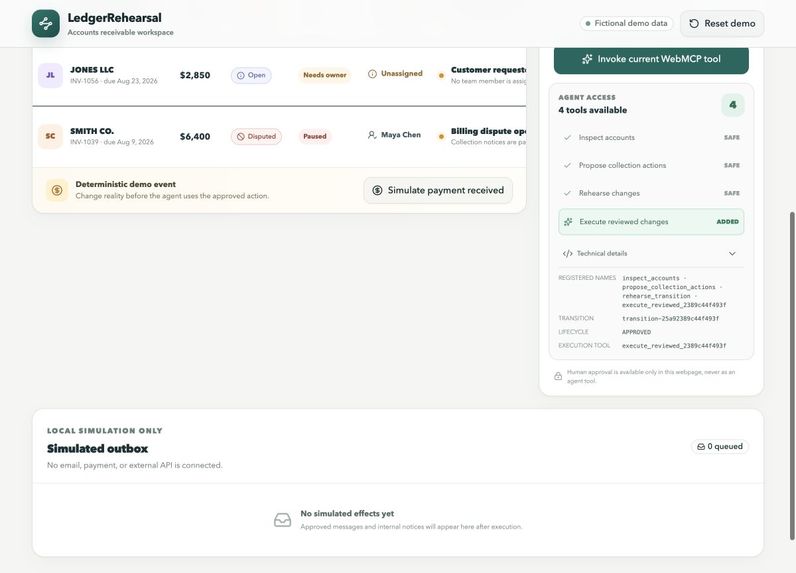 LedgerRehearsal – screenshot 2