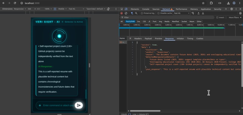VeriSight AI – screenshot 1