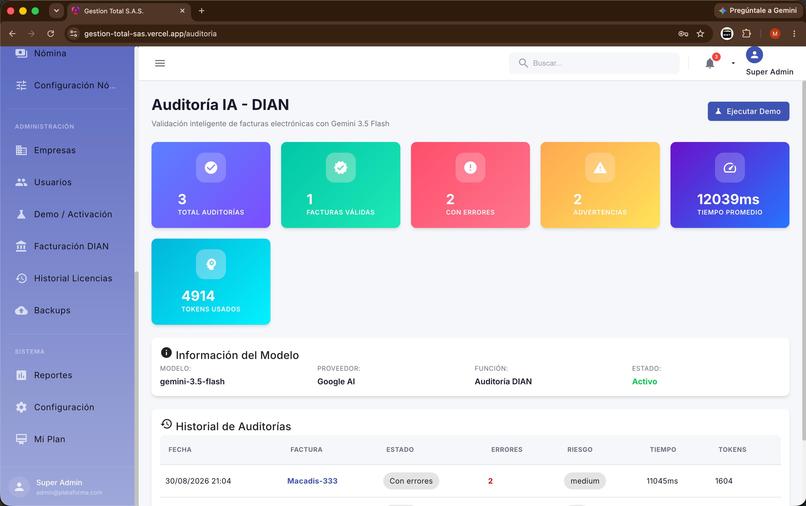 Smart DIAN Agentic Invoicing System – screenshot 3