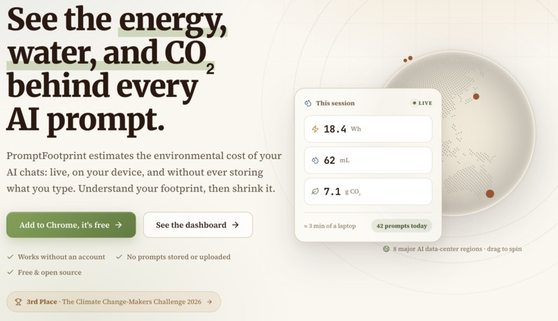 PromptFootprint – screenshot 1