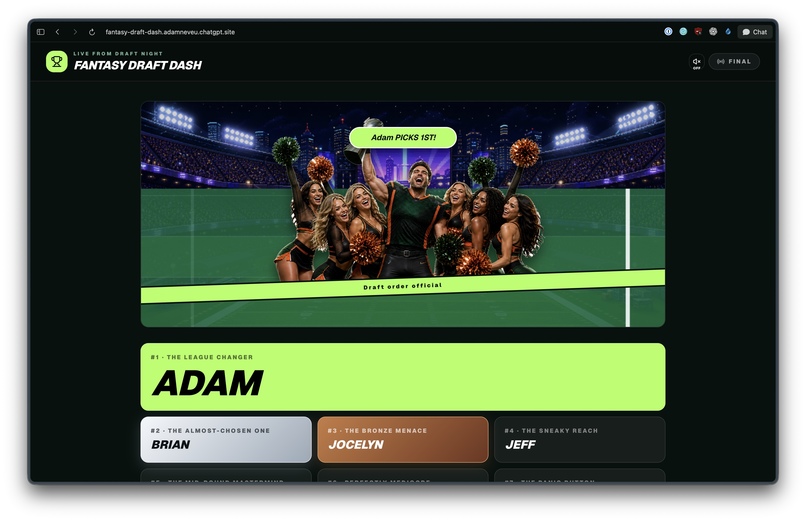 Fantasy Draft Dash – screenshot 1