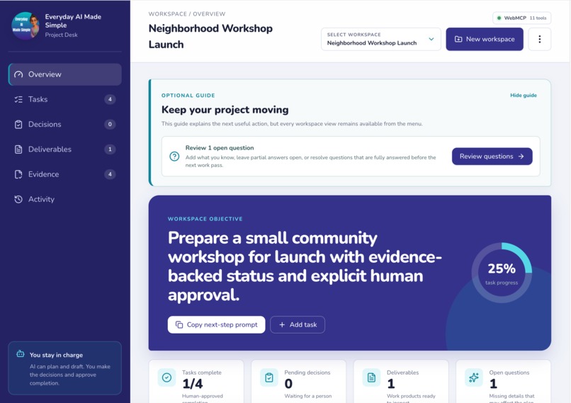 My Project Desk – screenshot 1