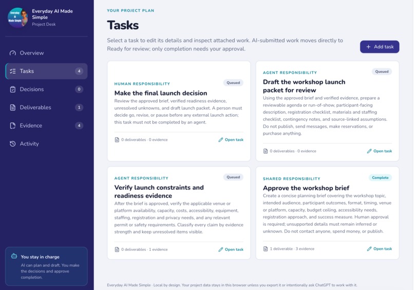 My Project Desk – screenshot 3