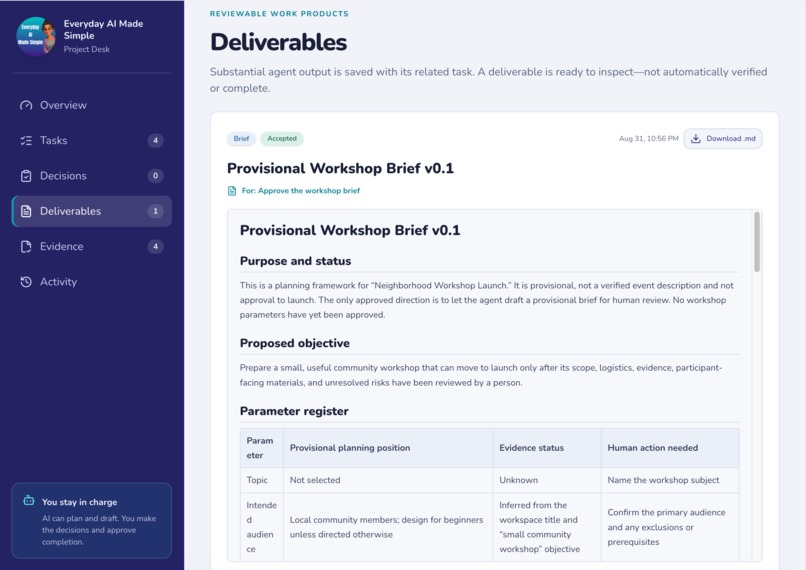 My Project Desk – screenshot 5