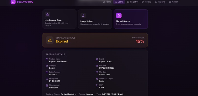BeautyVerify – screenshot 3