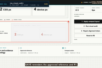 SAVS: Visual Proof for WebMCP Agents