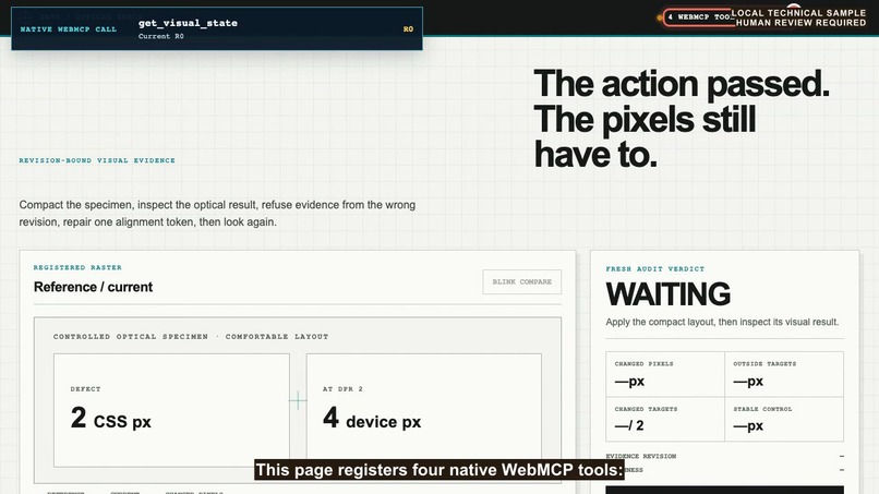 SAVS: Visual Proof for WebMCP Agents – screenshot 3