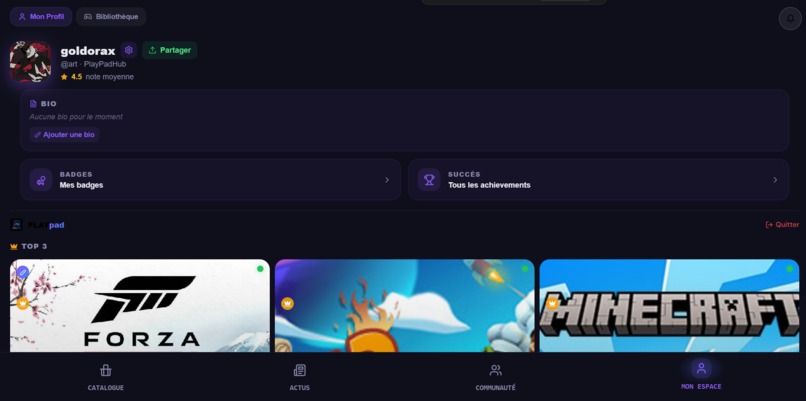 PlayPadHub – Multi‑Platform Game Hub – screenshot 4