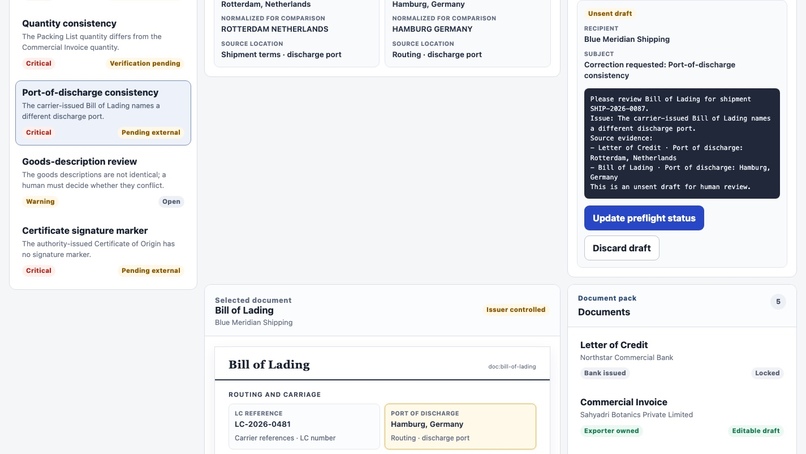 Shipment Document Check – screenshot 3