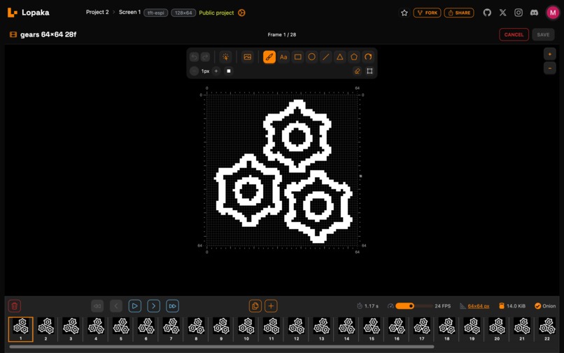 Lopaka.app embedded GUI builder – screenshot 2