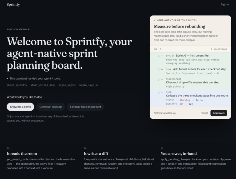 Sprintfy – screenshot 1