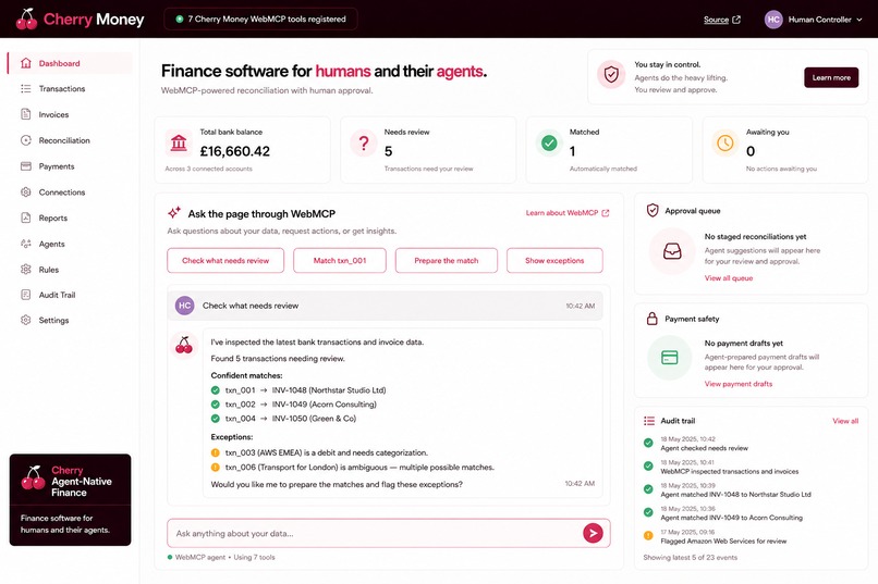 Cherry Agent-Native Finance – screenshot 1