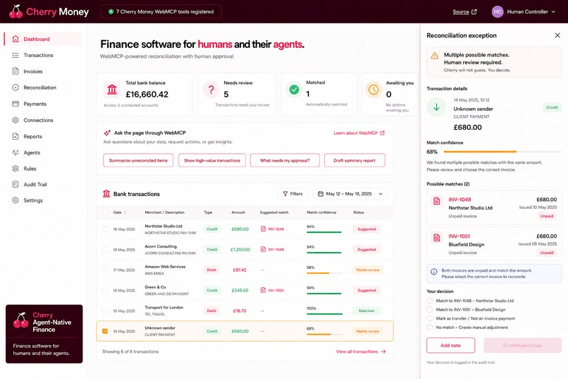 Cherry Agent-Native Finance – screenshot 5